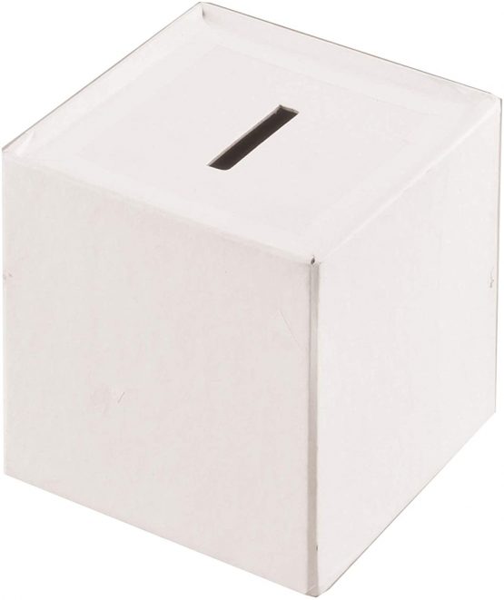Baker Ross EV3024 Cube Money Boxes (Pack of 3), Perfect for Children to Decorate and Personalise, Ideal for School, Home Craft Groups, Assorted - Image 2