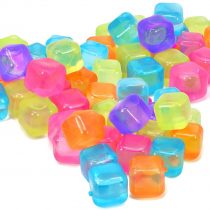 Invero 60x Pack of Reusable Fast Freeze Water Filled Ice Cubes - Ideal for Summer BBQ’s, Garden Parties or General Use