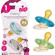 NIP Cherry Round Dummy Set of 4 Boy Size 1 0-6 Months Blue & Turquoise + Silver & Light Blue