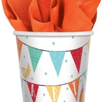 (PKT) Barnyard Birthday Paper Cups 266ml (8 pk), Colour