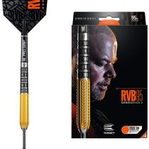 Target Darts RVB G2 95% 23G STEEL TIP DART 2018 RVB G2 95% 23G STEEL TIP DART 2018,Gold, Black and Silver