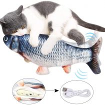 Suprcrne Dancing Fish Cat Toy, Catnip Toys Funny Electric Plush Doll Fish Kicker Toy for Cat and Kitten