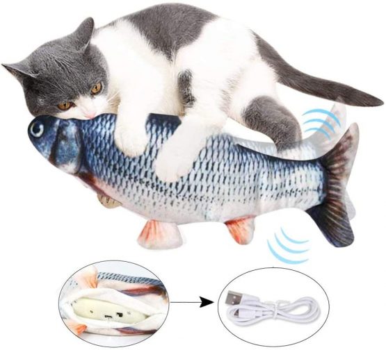 Suprcrne Dancing Fish Cat Toy, Catnip Toys Funny Electric