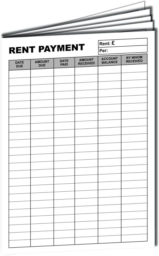 Cherry Tenants Rent Book - Assured Tenancy & Assured Shorthold Tenancy - Weekly/Monthly A5 16pages - Image 3