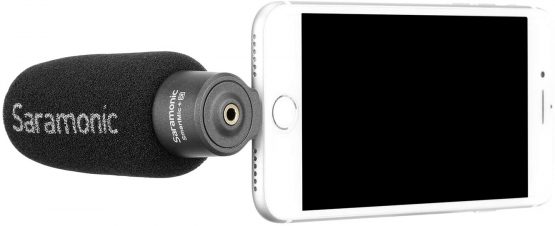 Saramonic SmartMic+Di Compact Directional Condenser Microphone for iPhone iOS Broadcast Vlog Recording Interview - Image 4