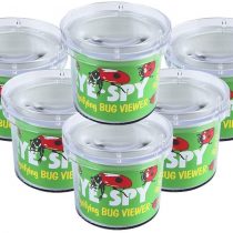 AlleTechPlus 6 Pack Kids Bug Catchers and Viewer Bug Cage with Magnifying Viewer for Children's Day Gift