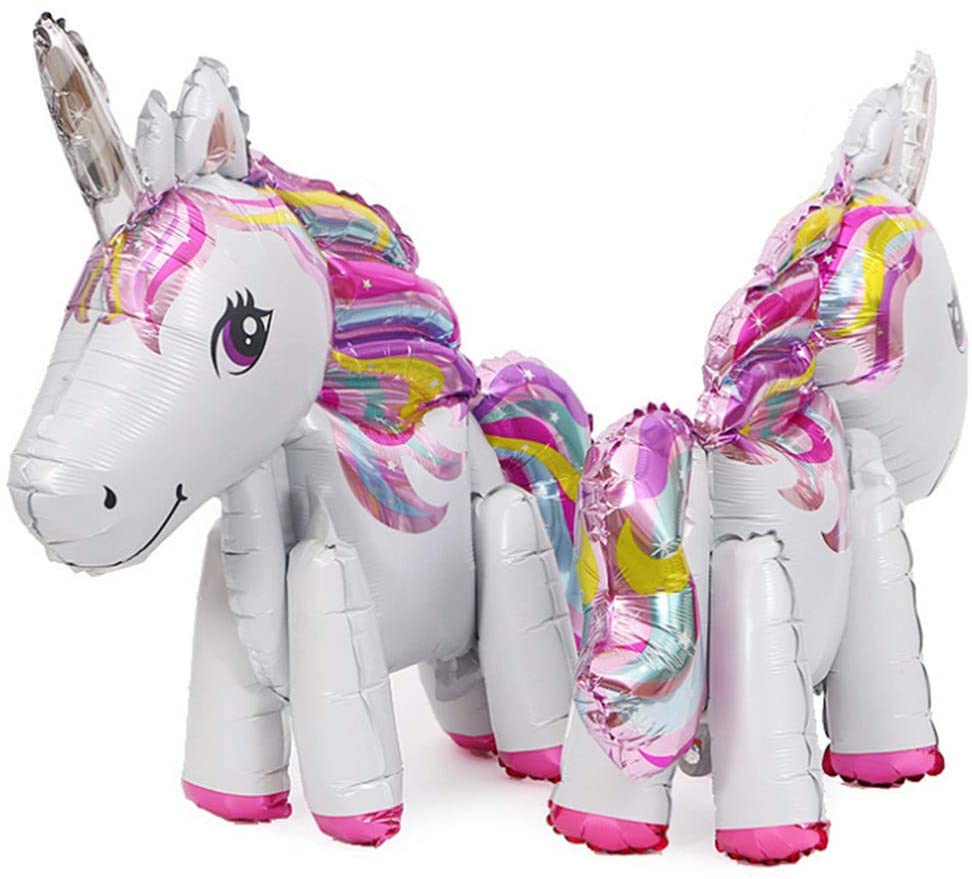 2PCS Unicorn Balloons, Party Foil Balloon, Toys for Wedding, Birthday Party Decor Children Kids Gift