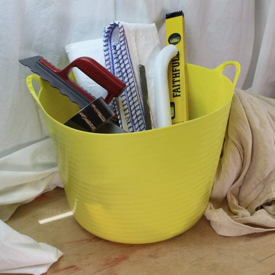 Faithfull FAIFLEX42Y Polyethylene Flex Tub 42L Yellow - Image 3