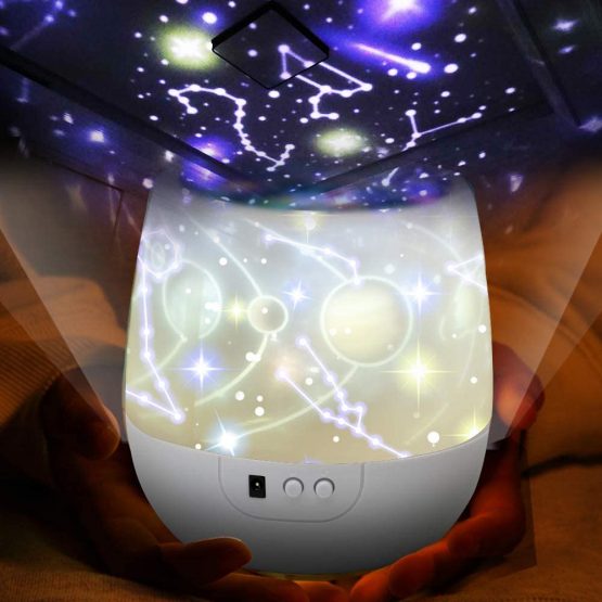 Night Lights for Kids - Multi Functional Night Light Star Projector Lamp for Decorating Birthdays, Christmas, Best Gift for a Baby’s Bedroom, 5 Sets of Film - Image 2
