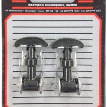Set rubber bonnet hooks 'Small' 65mm