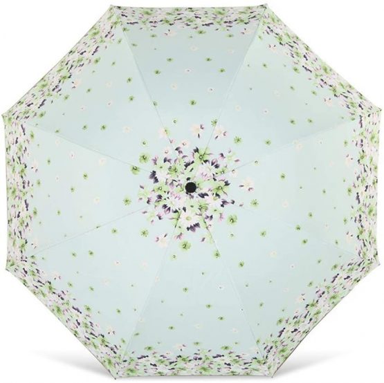 Sun and Rain Umbrella SPF 50+ Folding Travel Sun Umbrella Anti-UV Protection Parasols Windproof Double Layer Umbrella (Green) - Image 4