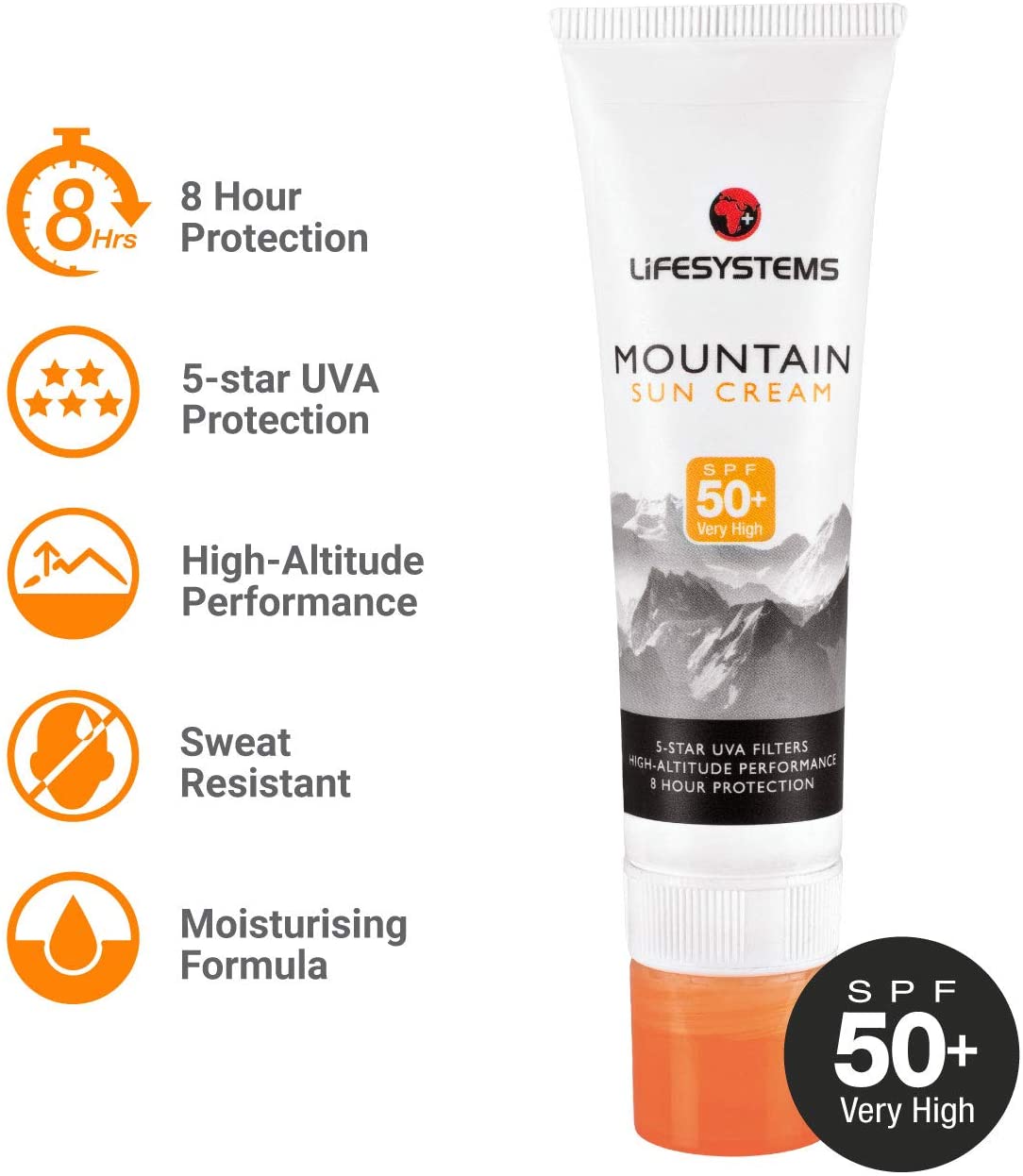 Lifesystems Mountain SPF50 Ski Sun Stick and Sun Cream Combination Pocket-Sized 20ml Bottle Ideal For Ski And Mountain Activities - Image 2