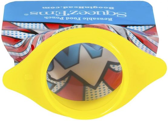 BooginHead Baby Toddler Squeez'Ems Puree Pouches, Dishwasher Safe YUM! Green/White - Image 4
