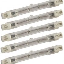 Live-wire-direct 5 x 78mm 240V ECO 120W = 150W HA1 R7S Linear Halogen Lamp Tube Light Bulbs Floodlights