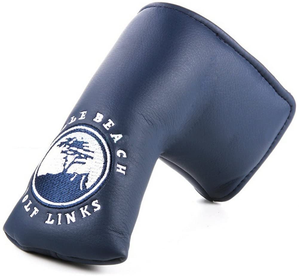 FLTRADE Golf Putter Club Head Cover Headcover Pebble Beach America's US Flag Embroidered Blade for All Brands Scotty Cameron Ping Taylormade Odyssey Cobra Ping Mizuno,Red,Navy blue or white - Image 2