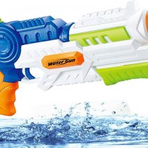 QS Super Water Gun Soaker Squirt 1200ML Capacity 32ft Long Range Water Blaster Outdoor Beach Garden Activity & Boys Girls Adults(Blue)