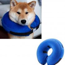 Emwel Pet Inflatable Collar for Dogs and Cats, Comfy Dog Protective Cone for Recovery, Inflatable Basic Dog Collars, Medium
