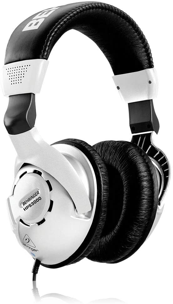 Behringer HPS3000 High-Performance Studio Headphones, Silver, (Pack of 1)