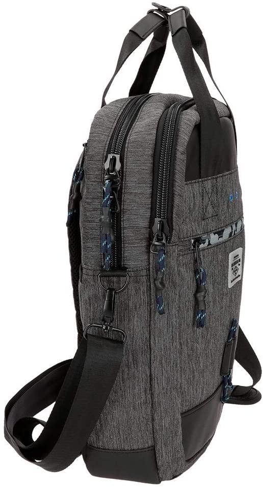 Pepe Jeans Raw Laptop backpack with shoulder strap Grey 32x42x12 cms Polyester 15,6" 16.13L, 42 cm - Image 2