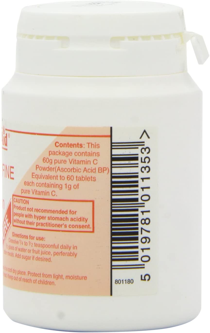 HealthAid Vitamin C Powder 60g, White - Image 3
