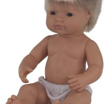 Miniland Miniland31051 Baby Doll European Boy W/O Underwear, Multi-Color