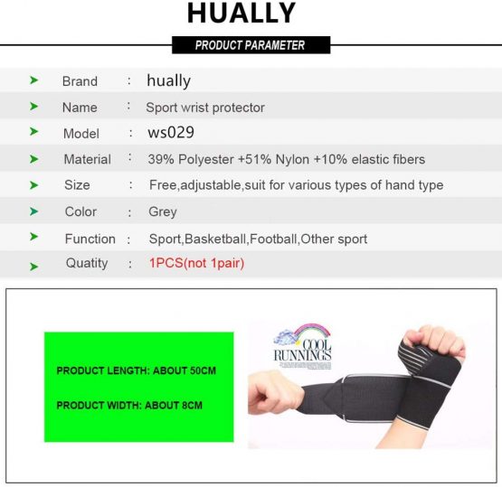 Hually Wrist Support, Adjustable Wrist Brace for Men and Women, wrist wraps One Size Fits all, Breathable and Comfortable Wrist Straps Support for Bench Press, Weightlifting, gym, Sports etc - Image 3