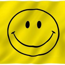 ANLEY Fly Breeze 3x5 Foot Yellow Smiley Face Flag - Vivid Color and UV Fade Resistant - Canvas Header and Double Stitched - Happy Face Flags Polyester with Brass Grommets 3 X 5 Ft