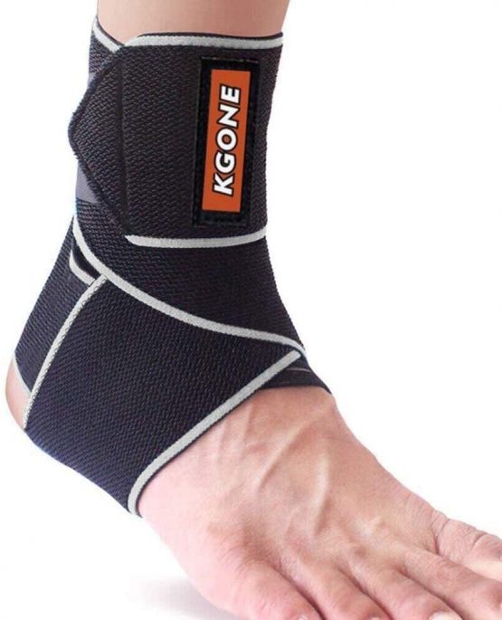 KGONE Adjustable Ankle Support, Ankle Brace Breathable Nylon Elastic Material Ankle Wrap for Sports, Joint Pain, Sprains Fatigue etc, One Size Fits All