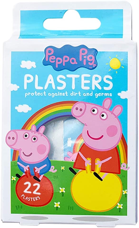 Peppa Pig Plasters for kids, Multicolour, 22 Count (Pack of 1)