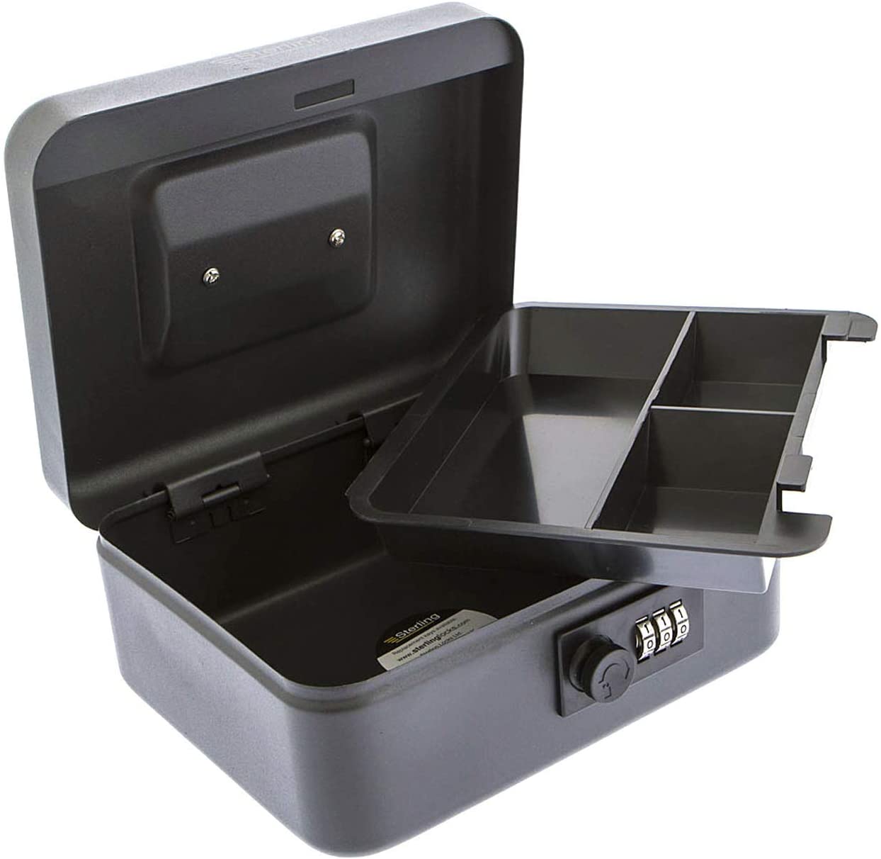 Burg Wachter 8" Money 5020 Combination Lock Cash Box - Black, 3.54 cm x 8.07 cm x 6.89 cm - Image 3