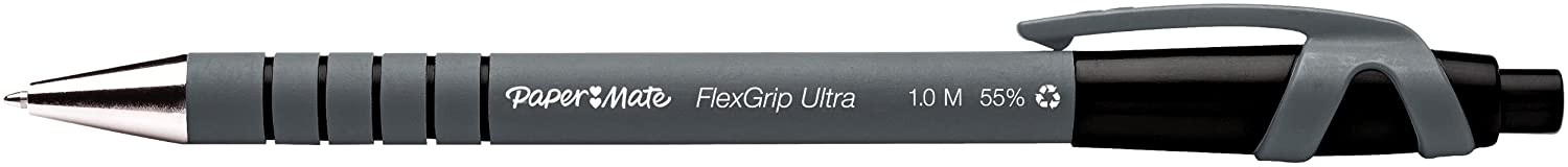 Paper Mate Flexgrip, Blk, 4ct, Old Model, Black, 5 count (Pack of 1) - Image 2
