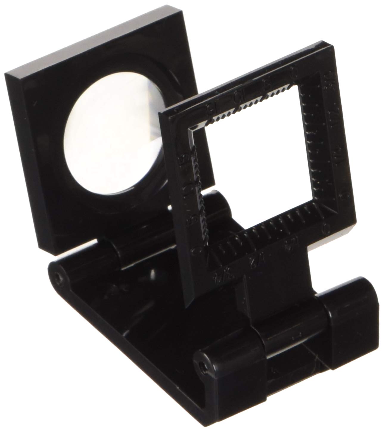 Metrica 49550 Foldable linen tester 20x20mm abs, Black