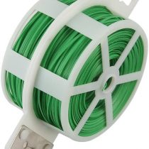 Shintop Garden Plant Ties, 328 Feet Twist Ties with Cutter, Garden Wire for Gardening, Home, Office (Green)