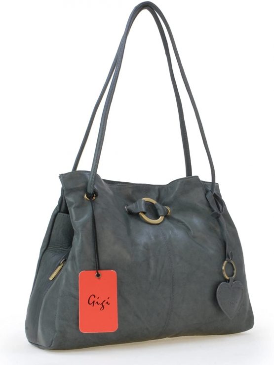GIGI - Women's Leather Shoulder Bag - OTHELLO 4323 - Image 4