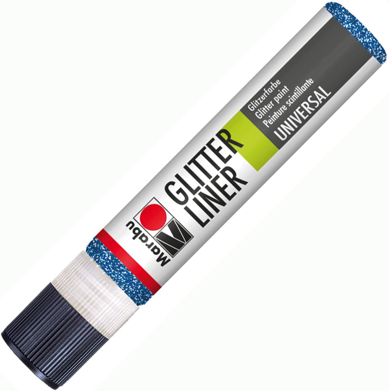 Marabu Glitter Liner Pen 25ml - 594 Sapphire, Blue