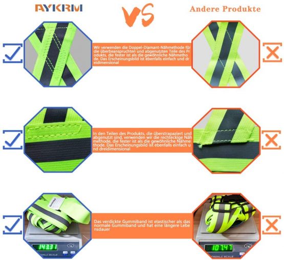 AYKRM Multiple colors optional High Visibility hi vis Reflective running safety Vest - Image 3