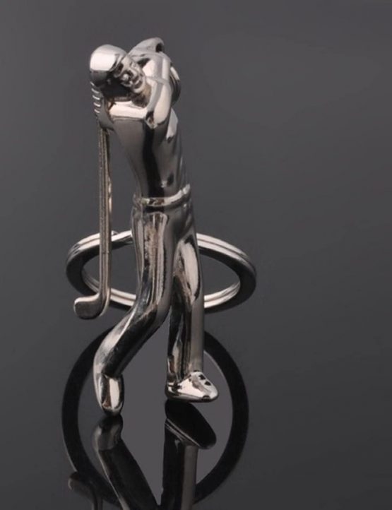LL-Golf® Keychain Golf Player with golf club/Present/Gift/key ring