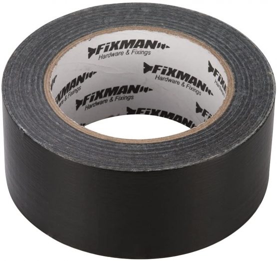 Fixman 188845 Heavy Duty Duct Tape 50 mm x 50m Black