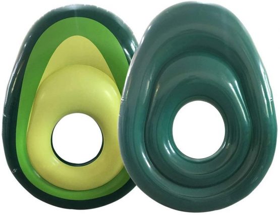 Myir JUN Giant Inflatable Avocado Float, Large PVC Outdoor Swimming Pool Float Toy River Raft Beach Lounger for Adults Kids (Avocado) - Image 4