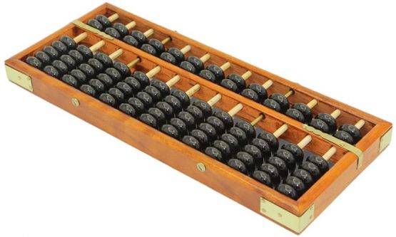 HugeStore Vintage Wooden Wood Abacus Desk Soroban for Kids Math Educational Learning Tools - Image 2
