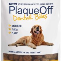 ProDen PlaqueOff Dental Bites 150 g, for Dogs Over 10 kg, Bad Breath, Plaque, Tartar