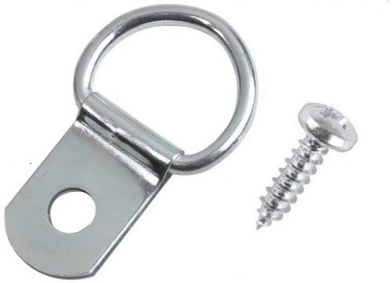 D Rings & Screws for Picture Frame Hanging (10 Pack)