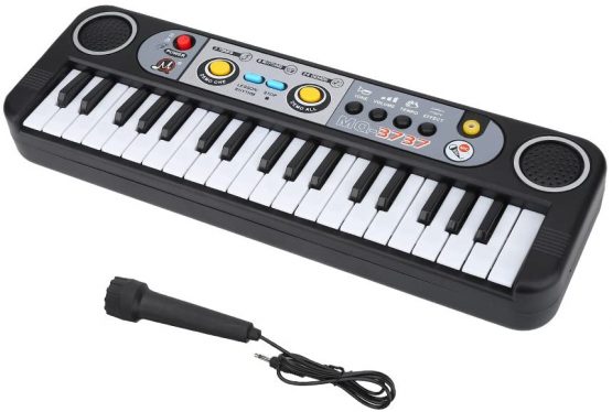 Keyboard Electric Piano, 37 Keys ABS Plastic Electric Digital Piano Piano Keyboard For Kids Health Gear Electric Keyboard for Kids Piano Playing