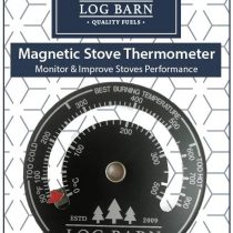 Log-Barn Magnetic Log Burner & Stove Thermometer for Stoves Surface and Flue Pipe. Best Burning Temperature Zone - Comes with Free Screw