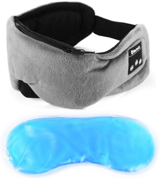 Powcan Wireless Sleep Mask Headphones Bluetooth 5.0 Sleeping Eye Mask