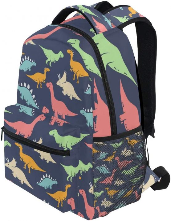 Boys Dinosaur Backpacks for School Cute Dino Pterosaur Navy Bookbags for Kids Teen Toddler Fashion Daypack Rucksack Travel Laptop Bag - Image 3