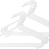 Bieco Hangers Baby Child Hanger Baby Hangers Plastic Hangers for Wardrobe Storage Cabinet Length 29.5cm, 16 Pieces, White, Narrow, ArtN 90016147