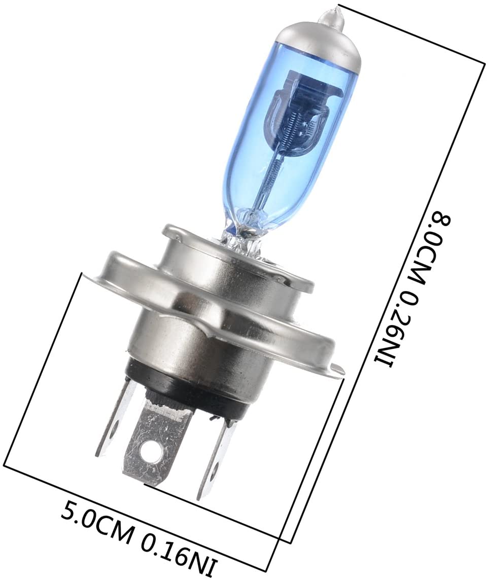 ePathChina Super Bright 100W 6000K White12V Headlight Bulb 2x H4 Halogen Xenon Light - Image 2