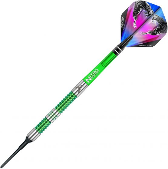 RED DRAGON Peter Wright Snakebite Mamba Soft-Tip - 18g Tungsten Steeltip Darts with Flights and Shafts - Image 2