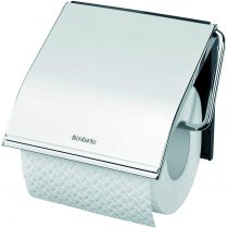 Brabantia 414589 Toilet Roll Holder - Brilliant Steel, 20 x 8 x 6 cm